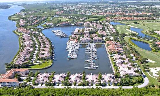 Aerial view of Grand Harbor Marina 